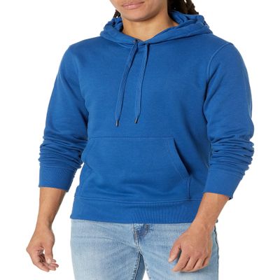 Amazon Essentials Men's Pullover Sweatshirt Hoodie, Big & Tall Options Available, Cobalt Blue, X-Small