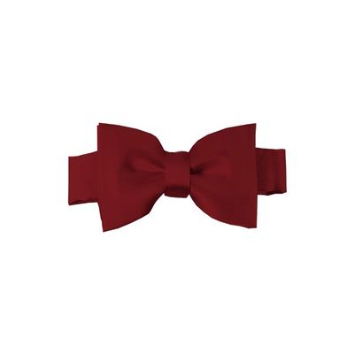 Romario Manzini Solid Color Kid's Pre-Tied Bow Tie (Burbundy)