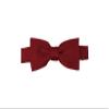Romario Manzini Solid Color Kid's Pre-Tied Bow Tie (Burbundy) view 1