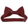 Romario Manzini Solid Color Kid's Pre-Tied Bow Tie (Burbundy) view 2