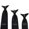 Romario Manzini Solid Color Boy's 11" Clip On Tie Age 3 to 6 Years Old (Brown) view 3