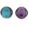 Aeromat Dual Grip Fitness Power Medicine Ball - 12 lb. Black/Teal with Dual Grip Power Medicine Ball, 9cm/16-Pound, Black/Purple view 1