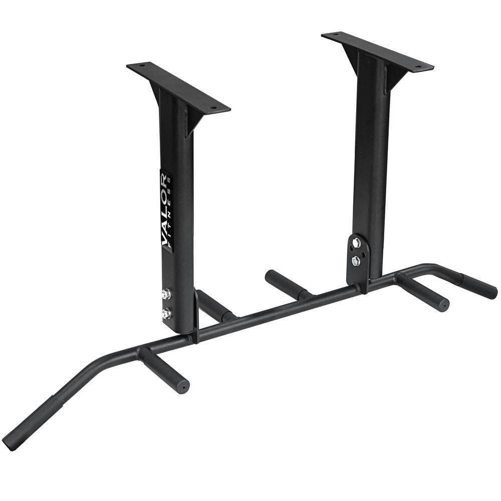 Valor Fitness Six-Grip Pull Up Bar  Wall or Ceiling Mounted Chin-Up Bar for Strength Training & Muscle Building Home Gym Workout Equipment