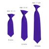 Romario Manzini Solid Color Boy's 11" Clip On Tie Age 3 to 6 Years Old (Deep Purple) view 2
