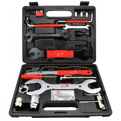 Lumintrail 42 Piece Mountain, Dirt, and Road Bike Repair Tools Kits - Bicycle Maintenance Tool Kit Set with Storage Case