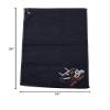 Mato & Hash Custom Embroidered Football Towels, Wholesale Football Cooling Towels - Helmet & Ball - 10PK Black CE6900Football S1 view 3