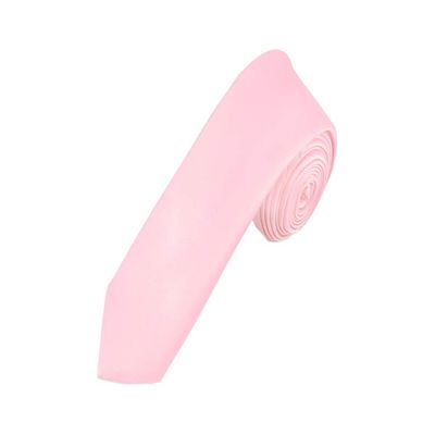 Romario Manzini Solid Color Boy's Necktie (Light Pink)
