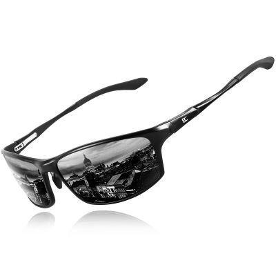 BIRCEN Polarized Mens Sunglasses: UV Protection Sports Shades for Men Women Sport Driving with Al-Mg Frame