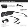 BIRCEN Polarized Mens Sunglasses: UV Protection Sports Shades for Men Women Sport Driving with Al-Mg Frame view 4