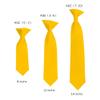 Romario Manzini Solid Color Boy's 8" Clip On Tie (Golden Yellow) view 2