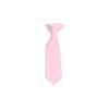 Romario Manzini Solid Color Boy's 8" Clip On Tie Age 0 to 2 Years Old (Light Pink) view 1