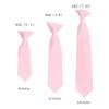 Romario Manzini Solid Color Boy's 8" Clip On Tie Age 0 to 2 Years Old (Light Pink) view 2