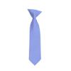 Romario Manzini Solid Color Boy's 11" Clip On Tie Age 3 to 6 Years Old (Steel Blue) view 1