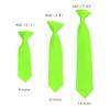Romario Manzini Solid Color Boy's 8" Clip On Tie (Lime Green) view 2