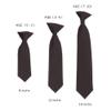 Romario Manzini Solid Color Boy's 8" Clip On Tie (Charcoal) view 2
