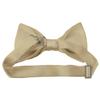 Romario Manzini Solid Color Kid's Pre-Tied Bow Tie (Beige) view 2