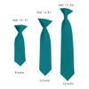 Romario Manzini Solid Color Boy's 14" Clip On Tie Age 7 to 10 Years Old (Oasis) view 2