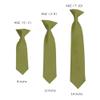 Romario Manzini Solid Color Boy's 14" Clip On Tie Age 7 to 10 Years Old (Olive Green) view 2