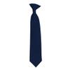 Romario Manzini Solid Color Boy's 14" Clip On Tie Age 7 to 10 Years Old (Navy Blue) view 1