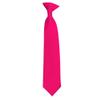 Romario Manzini Solid Color Boy's 14" Clip On Tie Age 7 to 10 Years Old (Fuschia) view 1