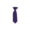 Romario Manzini Solid Color Boy's 8" Clip On Tie (Eggplant) view 1