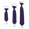 Romario Manzini Solid Color Boy's 8" Clip On Tie (Eggplant) view 2