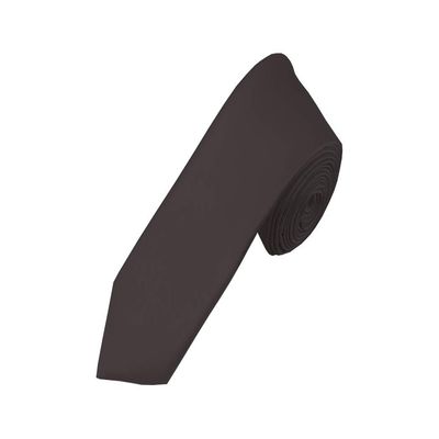 Romario Manzini Solid Color Boy's Necktie (Charcoal)