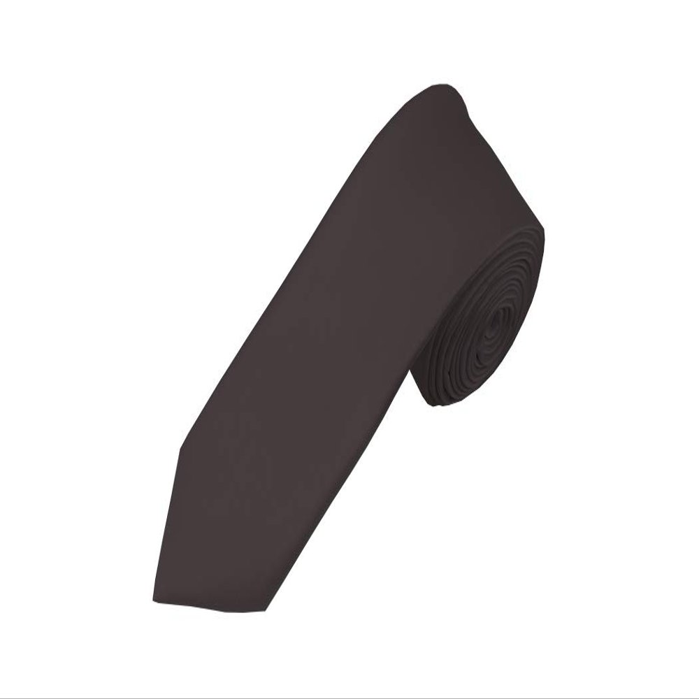 Romario Manzini Solid Color Boy's Necktie (Charcoal)