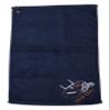 Mato & Hash Custom Embroidered Football Towels, Wholesale Football Cooling Towels - Helmet & Ball - 10PK Navy CE6900Football S1 view 2