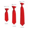 Romario Manzini Solid Red Boy's 14" Clip On Tie Age 7 to 10 Years Old view 2