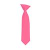 Romario Manzini Solid Color Boy's 11" Clip On Tie Age 3 to 6 Years Old (Hot Pink) view 1