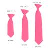 Romario Manzini Solid Color Boy's 11" Clip On Tie Age 3 to 6 Years Old (Hot Pink) view 2