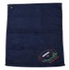 Mato & Hash Custom Embroidered Football Towels, Wholesale Football Cooling Towels - Ball on Grass - 10PK Navy CE6900Football S2 view 2