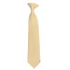 Romario Manzini Solid Color Boy's 14" Clip On Tie Age 7 to 10 Years Old (Beige) view 1