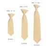 Romario Manzini Solid Color Boy's 14" Clip On Tie Age 7 to 10 Years Old (Beige) view 2