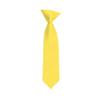 Romario Manzini Solid Color Boy's 11" Clip On Tie Age 3 to 6 Years Old (Light Yellow) view 1
