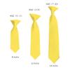 Romario Manzini Solid Color Boy's 11" Clip On Tie Age 3 to 6 Years Old (Light Yellow) view 2