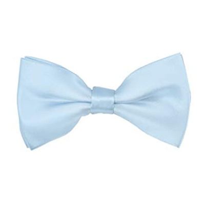 Romario Manzini Solid Men's Pre-Tied Bow Tie (Sky Blue)