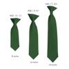 Romario Manzini Solid Color Boy's 11" Clip On Tie Age 3 to 6 Years Old (Forest Green) view 2
