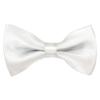 Romario Manzini Solid Men's Pre-Tied Bow Tie (White) view 1