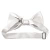 Romario Manzini Solid Men's Pre-Tied Bow Tie (White) view 2