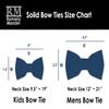 Romario Manzini Solid Men's Pre-Tied Bow Tie (White) view 3