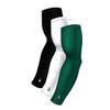Arm Sleeve Pack - White Black Green Football Sleeves Basketball Baseball Gaming Bowling - UV Cooling Sun Protector For Arms - Tattoo Cover Up Protection - Forearm Bicep Elbow Compression Brace Wrap view 1