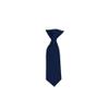 Romario Manzini Solid Color Boy's 8" Clip On Tie (Navy Blue) view 1