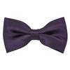 Romario Manzini Solid Men's Pre-Tied Bow Tie (Eggplant) view 1