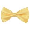 Romario Manzini Solid Men's Pre-Tied Bow Tie (Baby Yellow) view 1