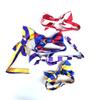 Romario Manzini collegiate Stripe Pre-Tied Bow Tie (Black and Red) view 3