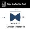 Romario Manzini collegiate Stripe Pre-Tied Bow Tie (Black and Red) view 4