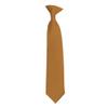 Romario Manzini Solid Color Boy's 14" Clip On Tie Age 7 to 10 Years Old (Copper) view 1