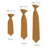 Romario Manzini Solid Color Boy's 14" Clip On Tie Age 7 to 10 Years Old (Copper) view 2